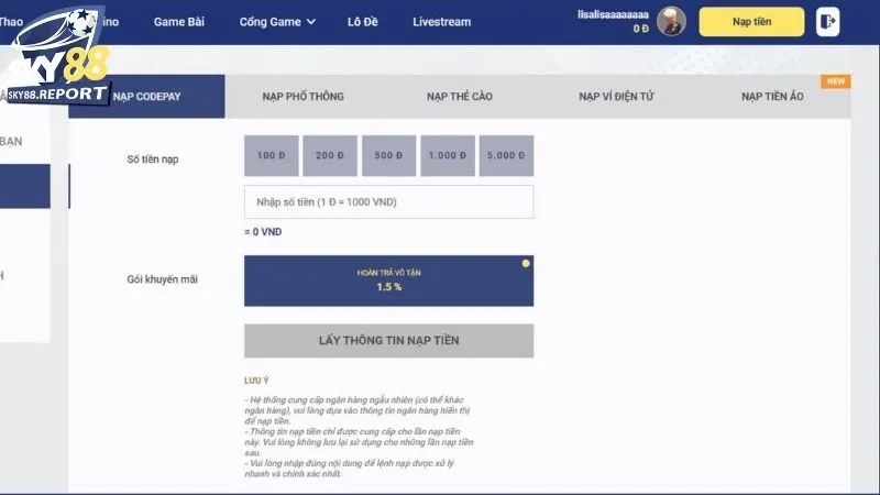 nạp tiền Sky88 3 nạp tiền Sky88